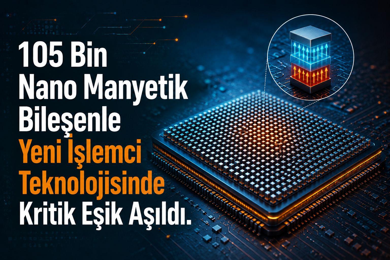105 Bin Nano Manyetik Bileşenle Yeni İşlemci Teknolojisinde Kritik Eşik Aşıldı