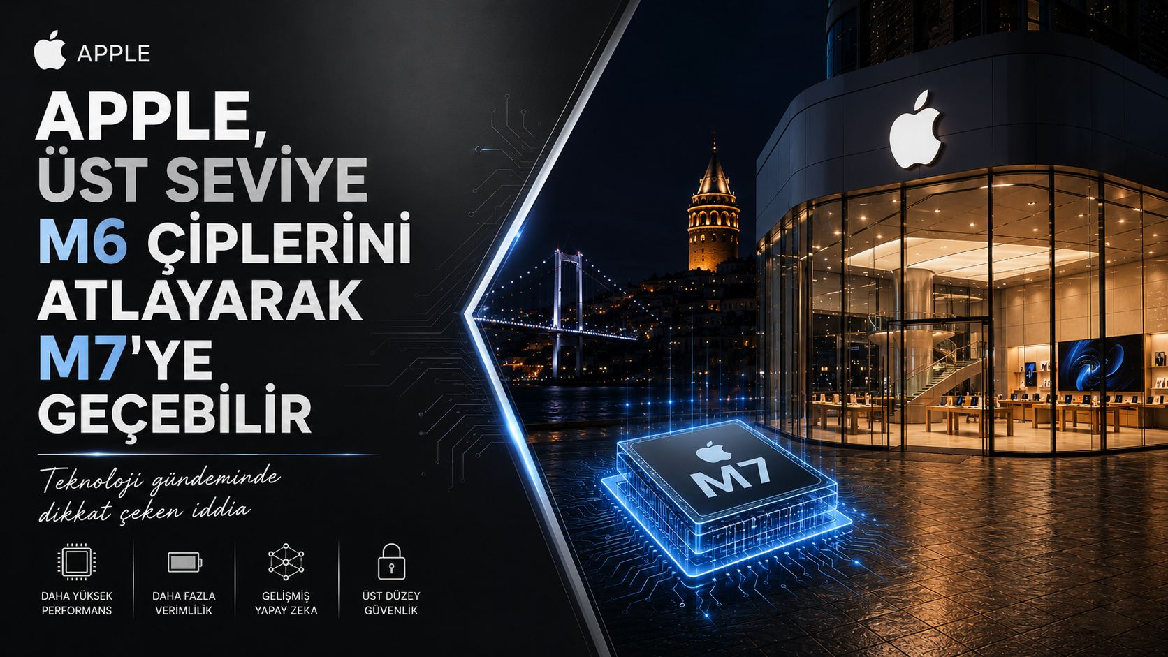 Apple, üst seviye M6 çiplerini atlayarak M7'ye geçebilir