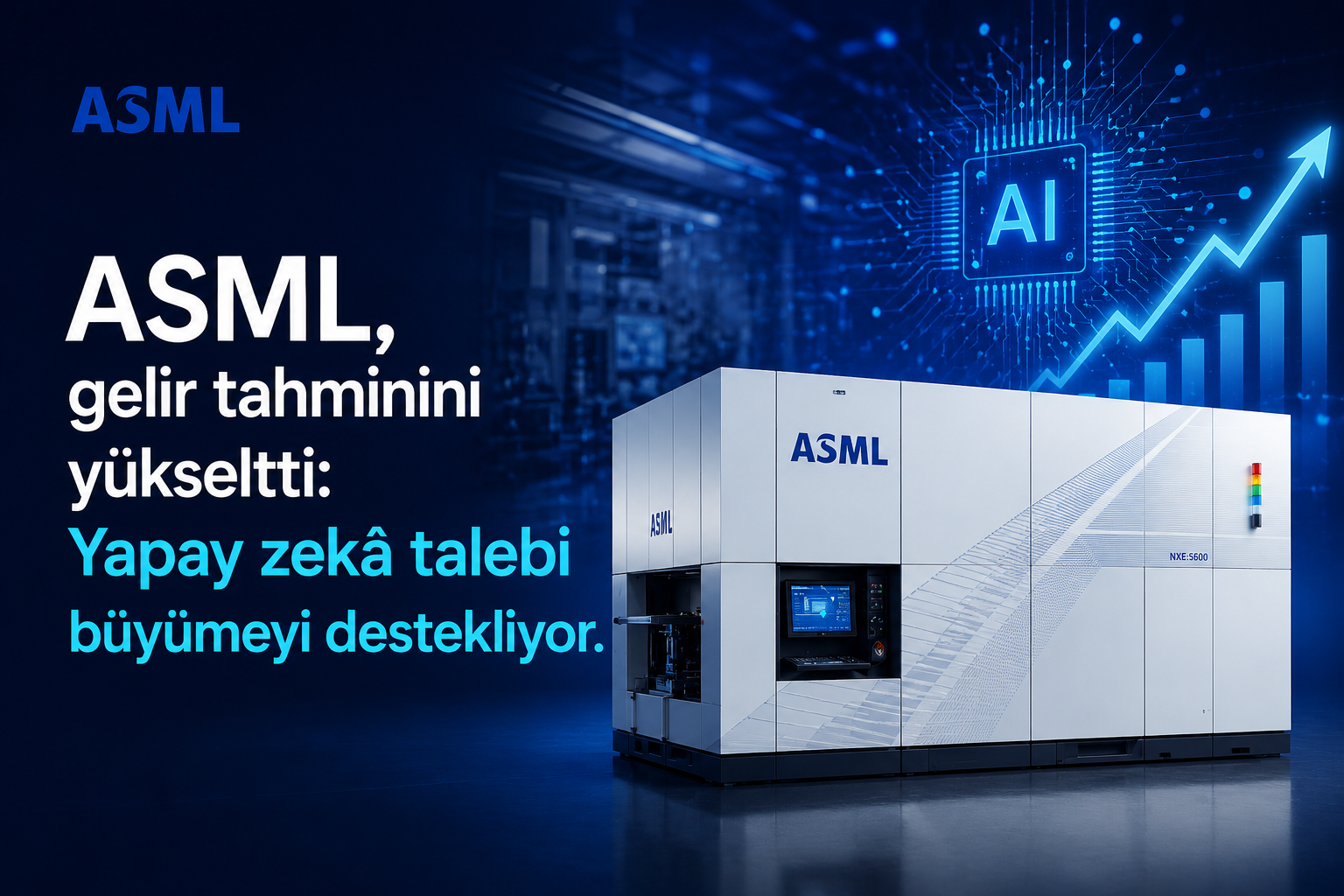 ASML, gelir tahminini yükseltti: Yapay zekâ talebi büyümeyi destekliyor