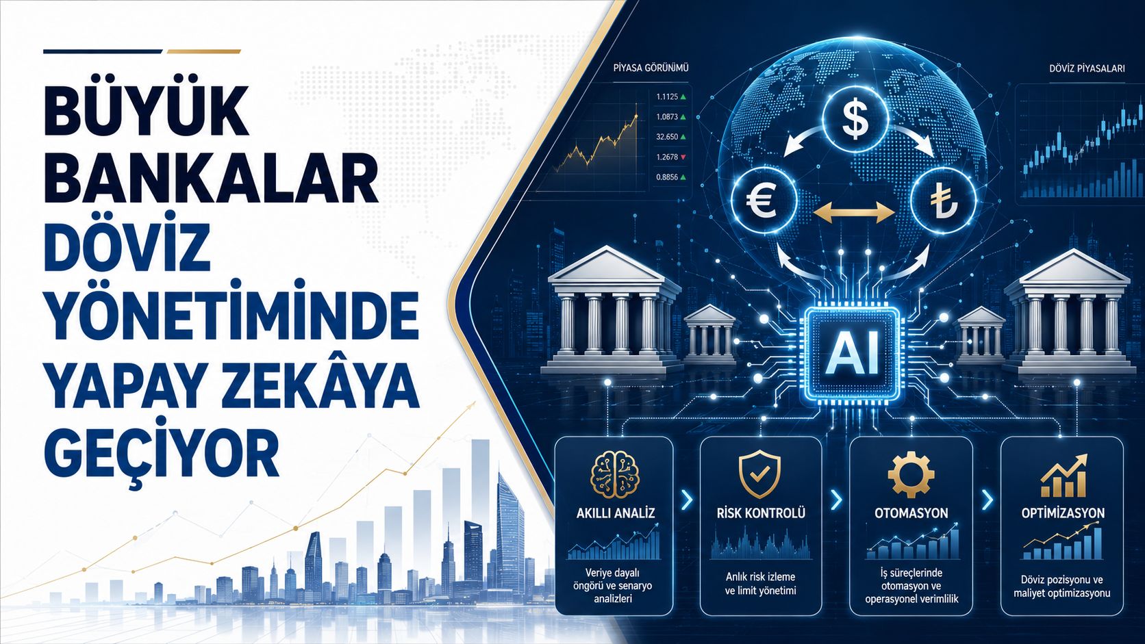 Büyük Bankalar Döviz Yönetiminde Yapay Zekâya Geçiyor