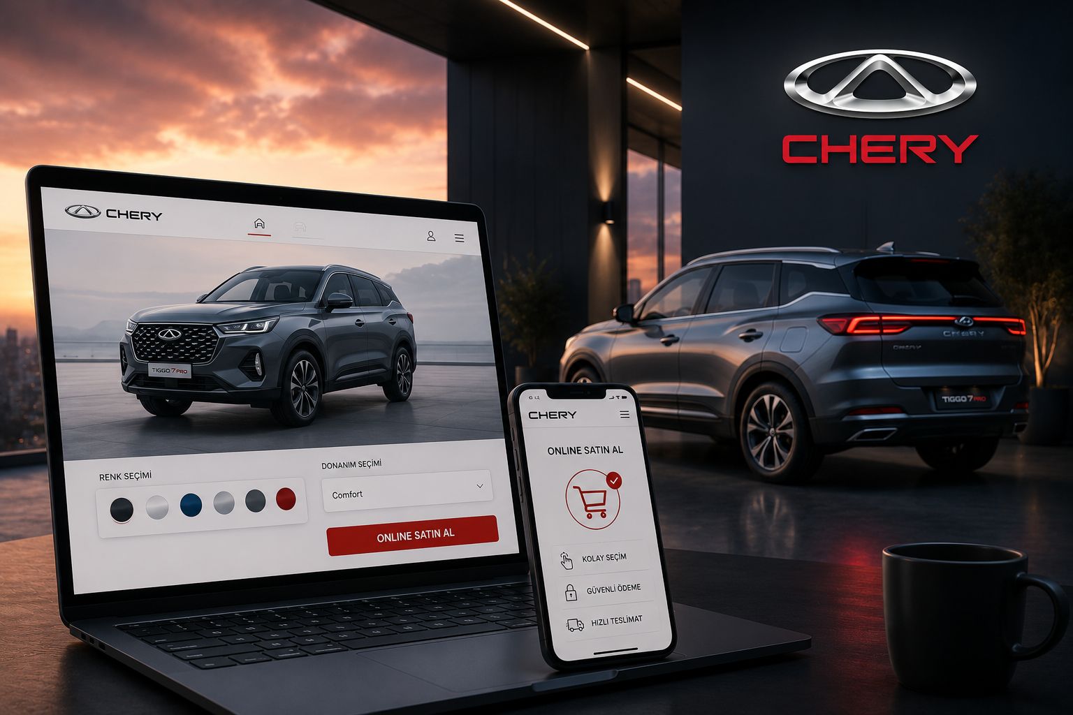 Chery'den Türkiye'de Online Satış Dönemi