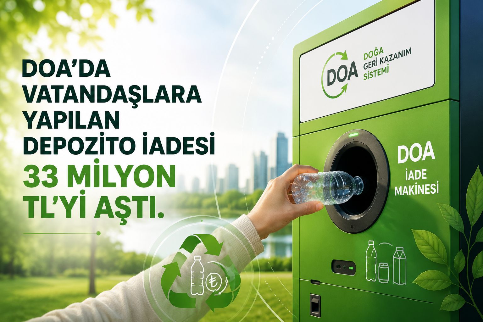 DOA'da vatandaşlara yapılan depozito iadesi 33 milyon TL'yi aştı
