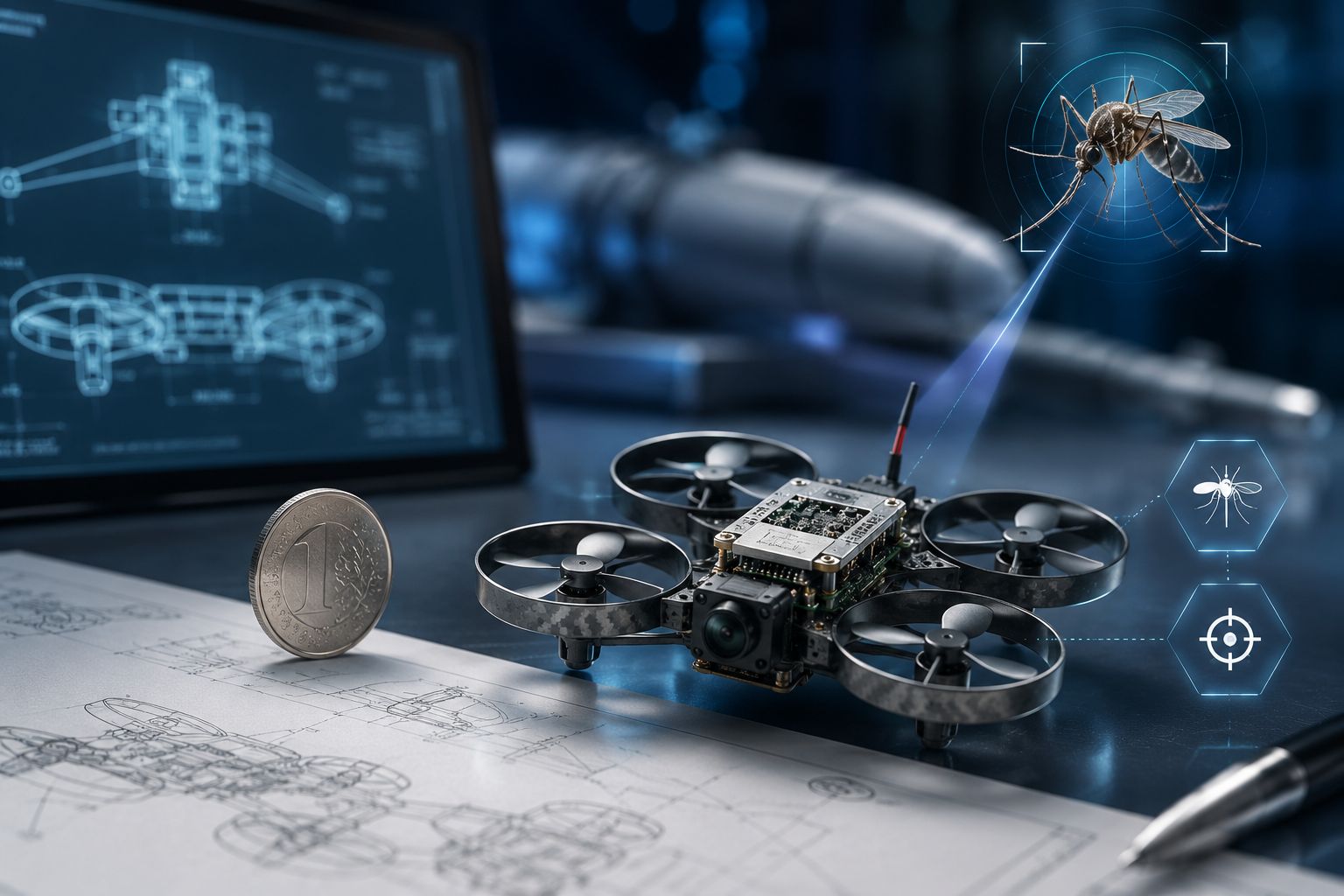 Eski Füze Mühendisi Sivrisinek Avlayan 40 Gramlık Mini Drone Geliştirdi