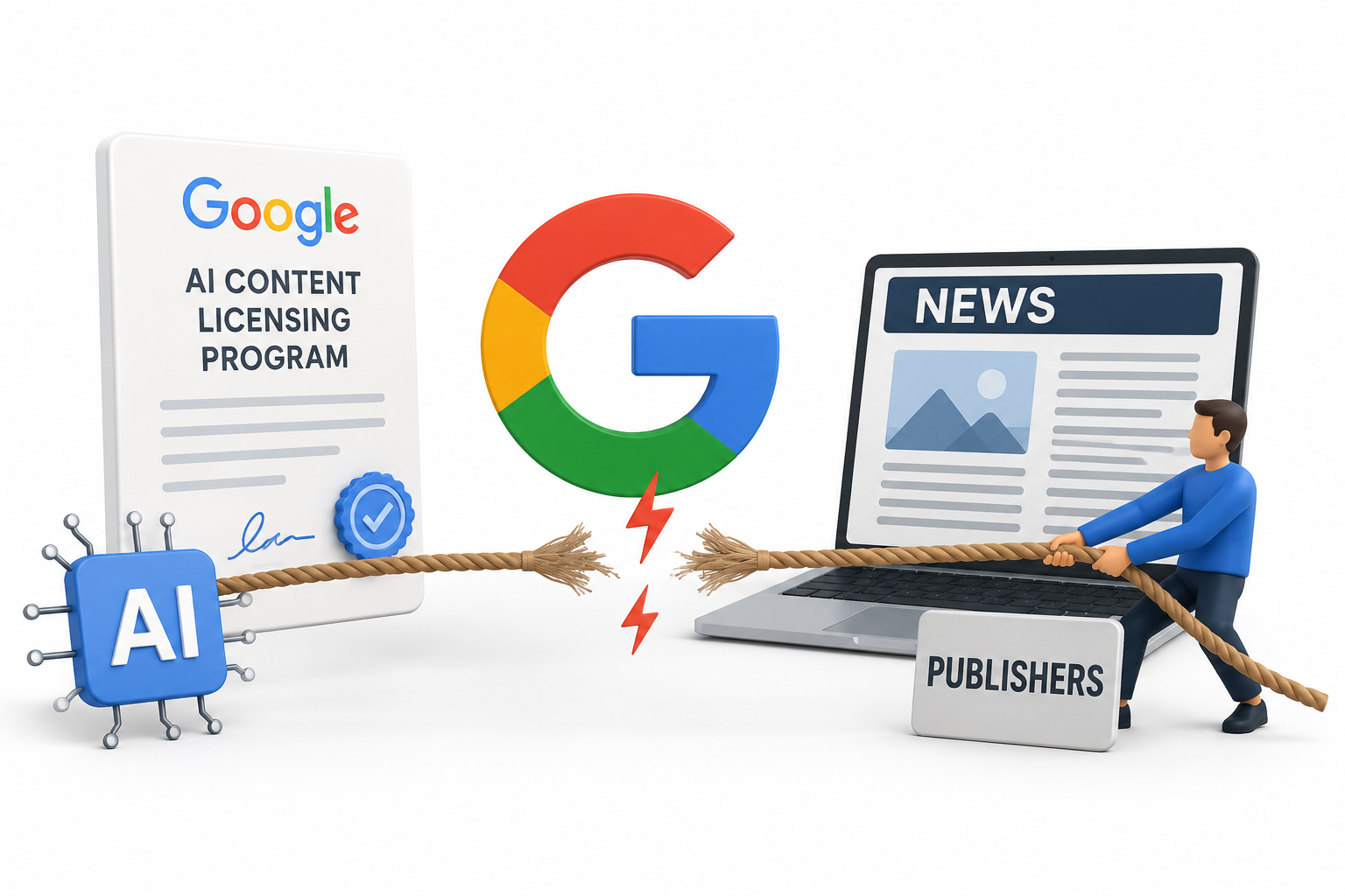 Google'ın AI İçerik Lisans Programı, Yayıncılarla Yeni Bir Gerilim Başlattı