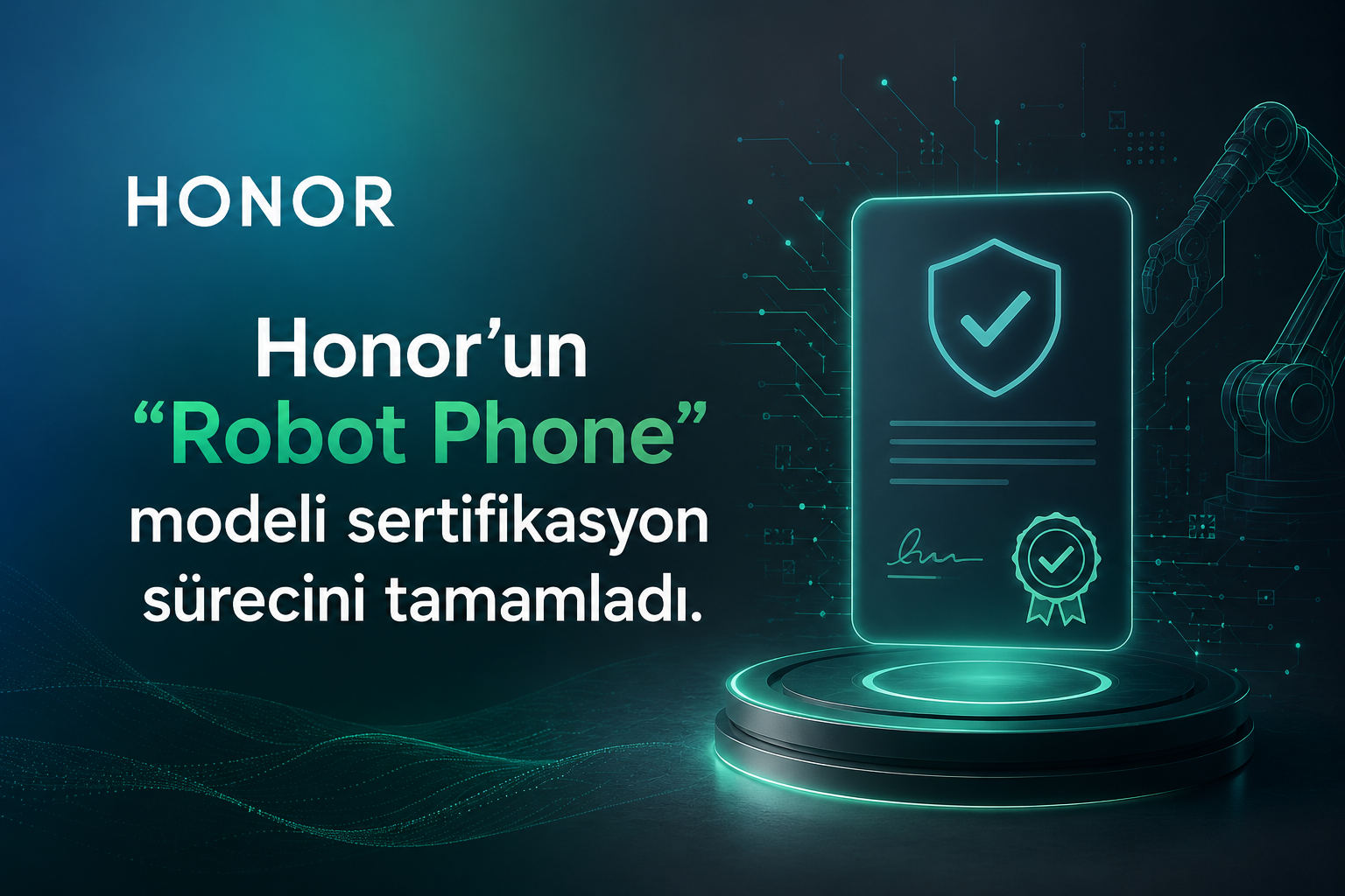 Honor'un "Robot Phone" modeli sertifikasyon sürecini tamamladı