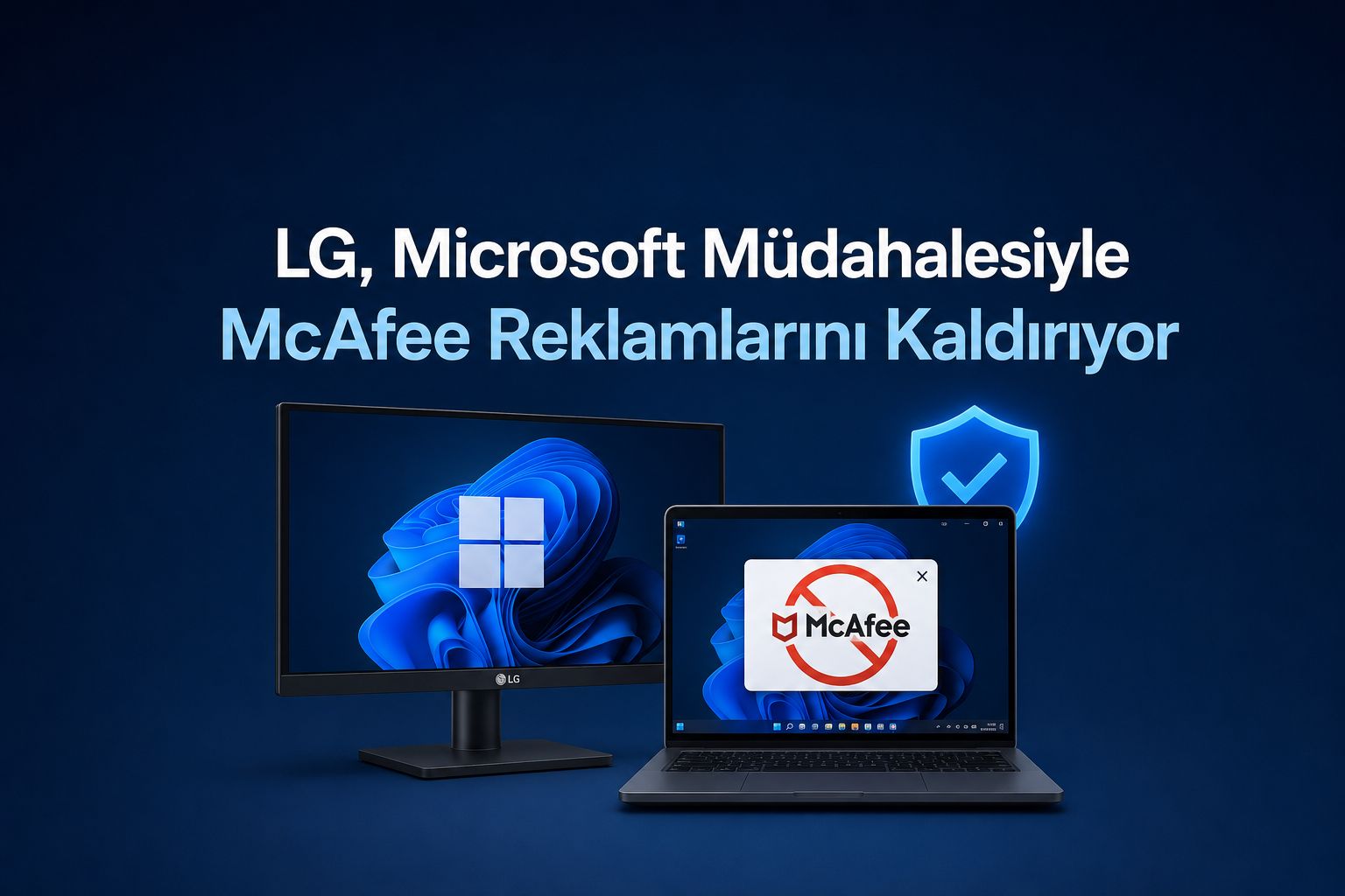 LG, Microsoft Müdahalesiyle McAfee Reklamlarını Kaldırıyor