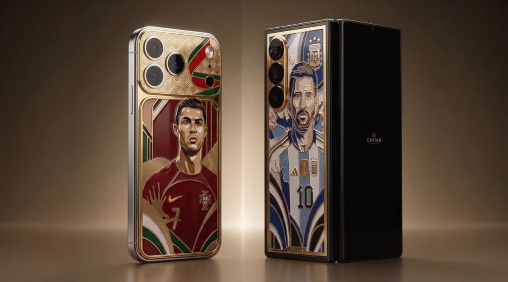 Messi ve Ronaldo Tasarımlı 24 Ayar Altın iPhone ve Samsung Telefonlar Tanıtıldı