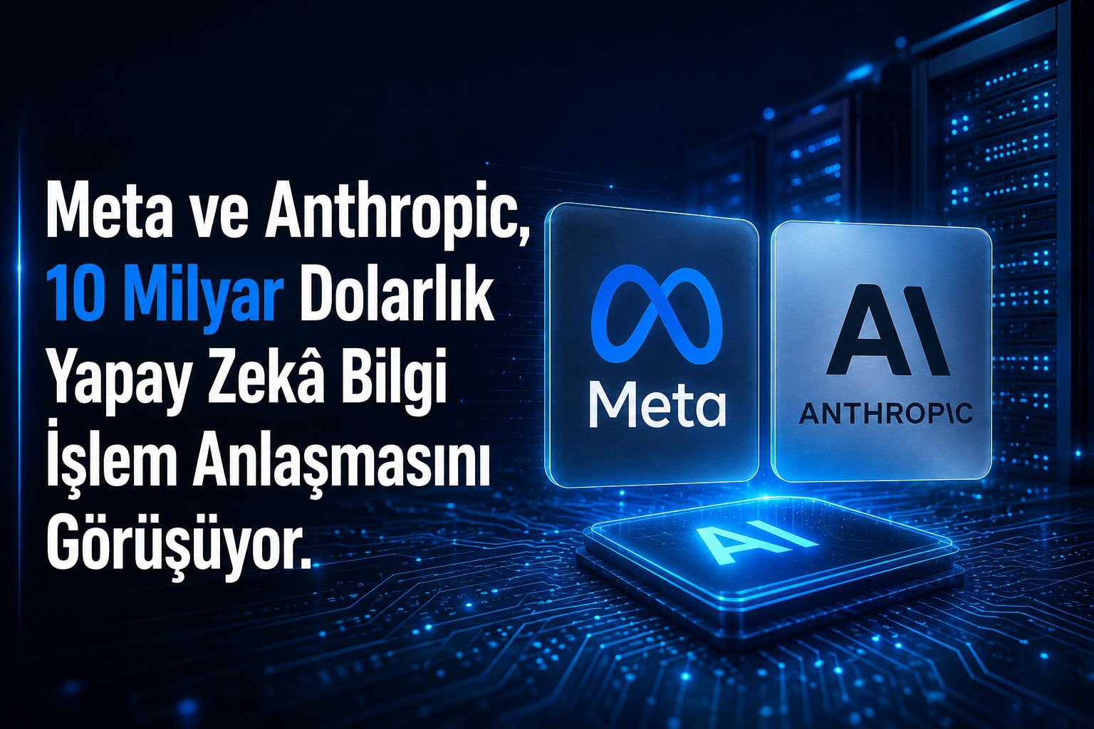 Meta ve Anthropic, 10 Milyar Dolarlık Yapay Zekâ Bilgi İşlem Anlaşmasını Görüşüyor