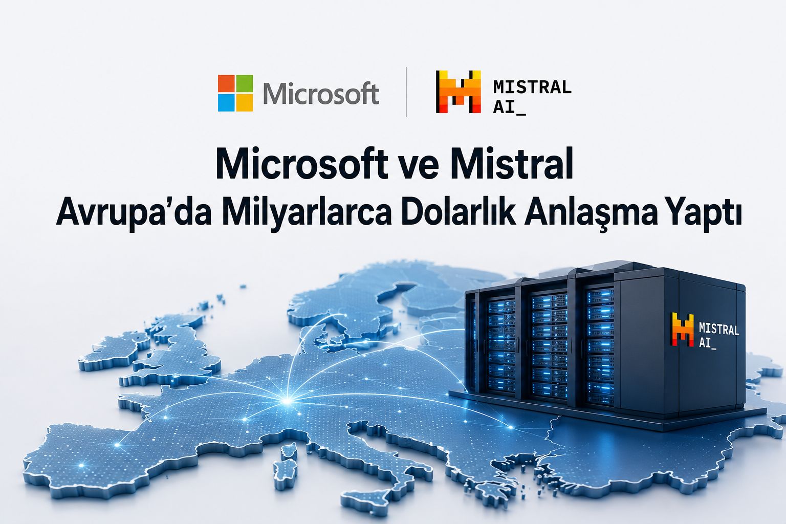 Microsoft ve Mistral Avrupa’da Milyarlarca Dolarlık Anlaşma Yaptı