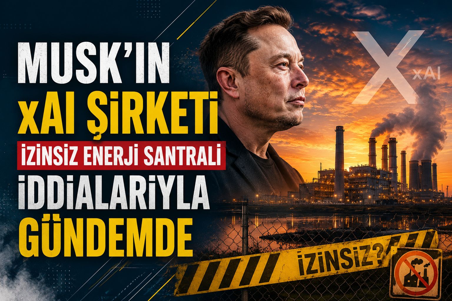 Musk'ın xAI şirketi izinsiz enerji santrali iddialarıyla gündemde