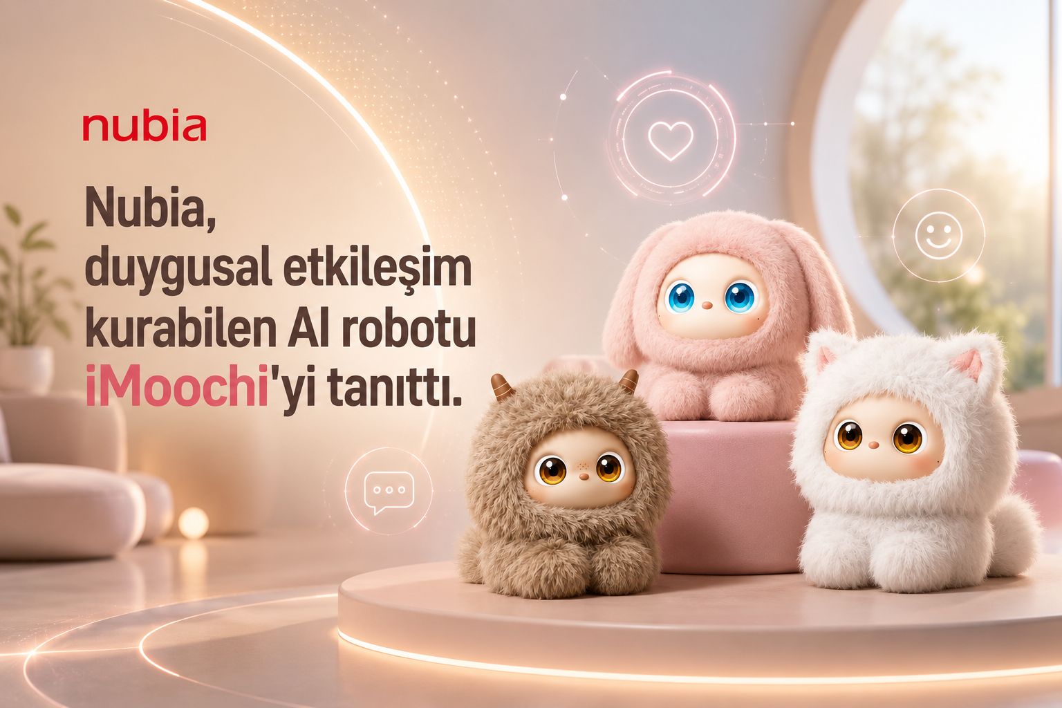 Nubia, duygusal etkileşim kurabilen AI robotu iMoochi'yi tanıttı
