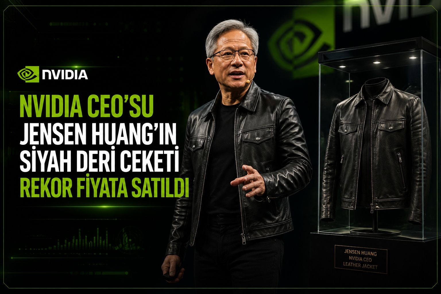 NVIDIA CEO'su Jensen Huang'ın Siyah Deri Ceketi Rekor Fiyata Satıldı
