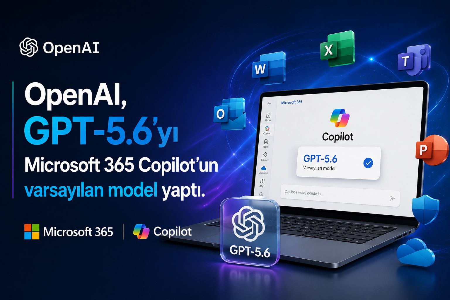 OpenAI, GPT-5.6’yı Microsoft 365 Copilot’un varsayılan modeli yaptı