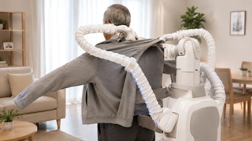 Robotik kıyafet kullanıcıyı 10 saniyede giydiriyor