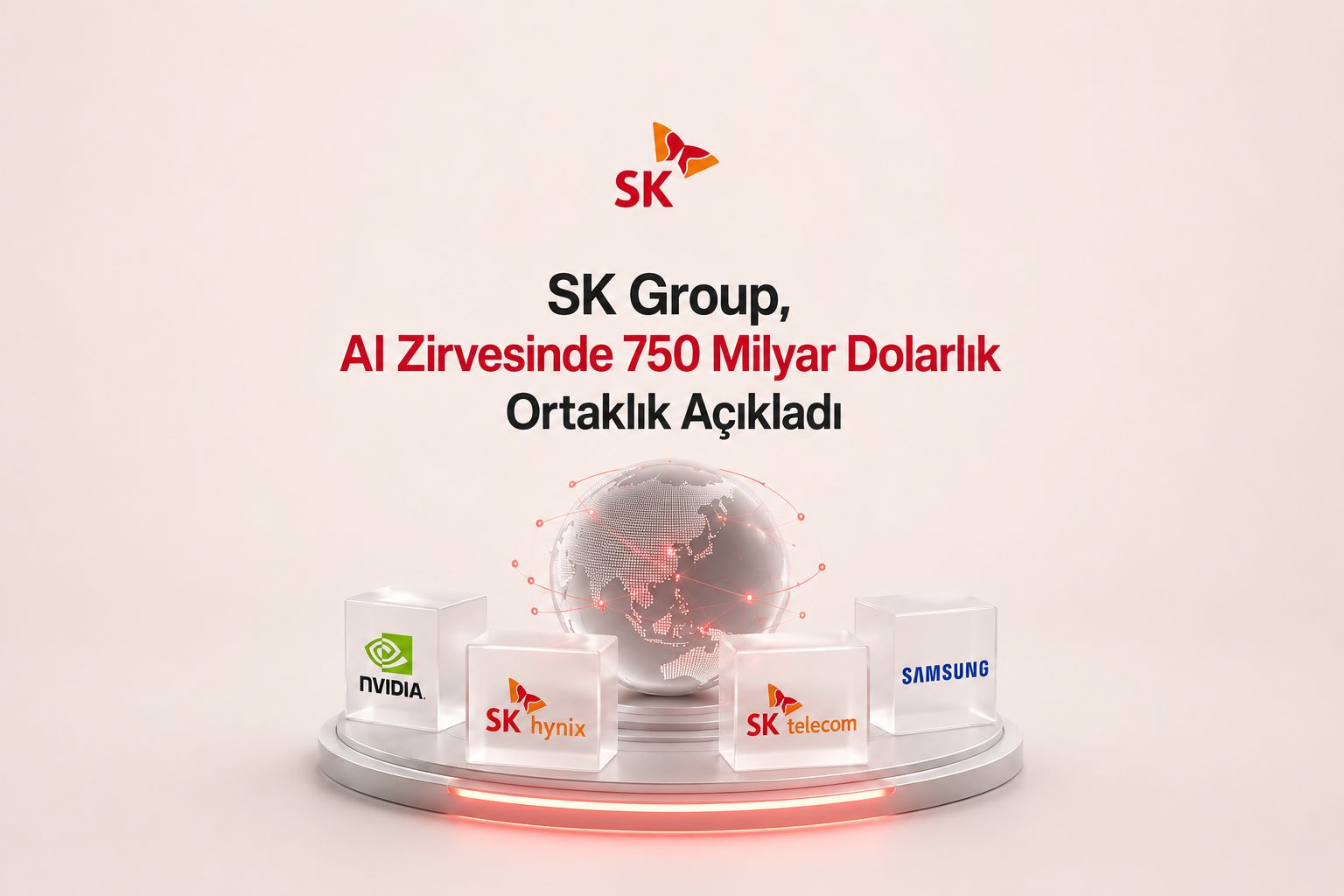 SK Group, AI Zirvesinde 750 Milyar Dolarlık Ortaklık Açıkladı