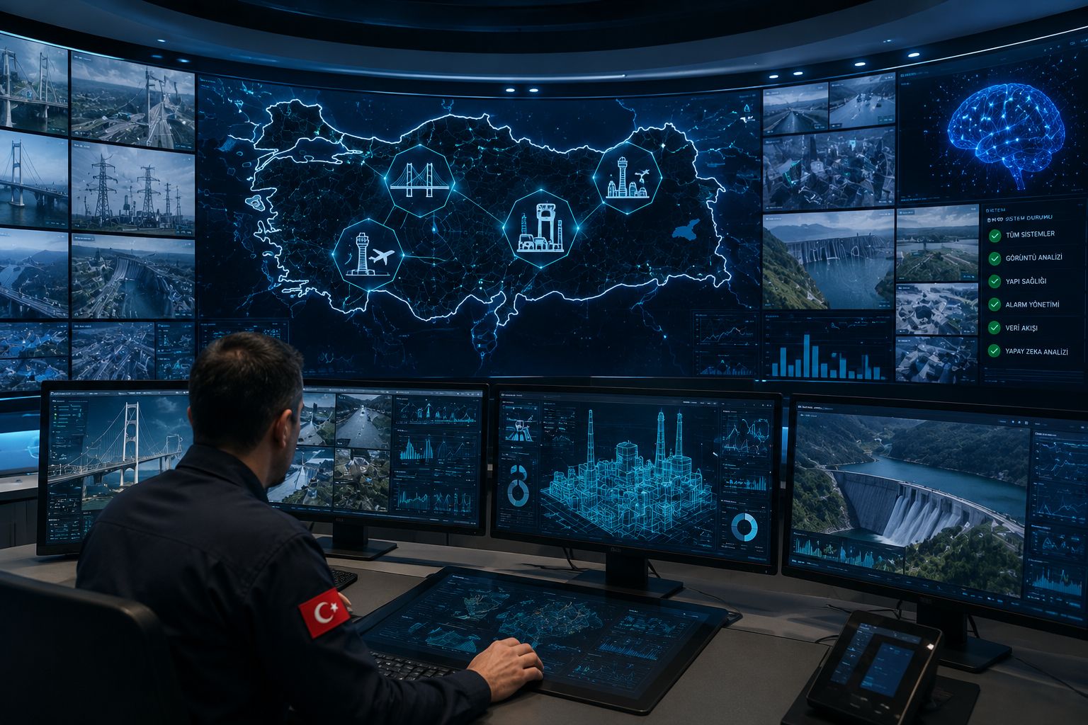 Türkiye, Kritik Yapıları Yapay Zekâ ile İzleyecek Yerli Sistem Geliştiriyor