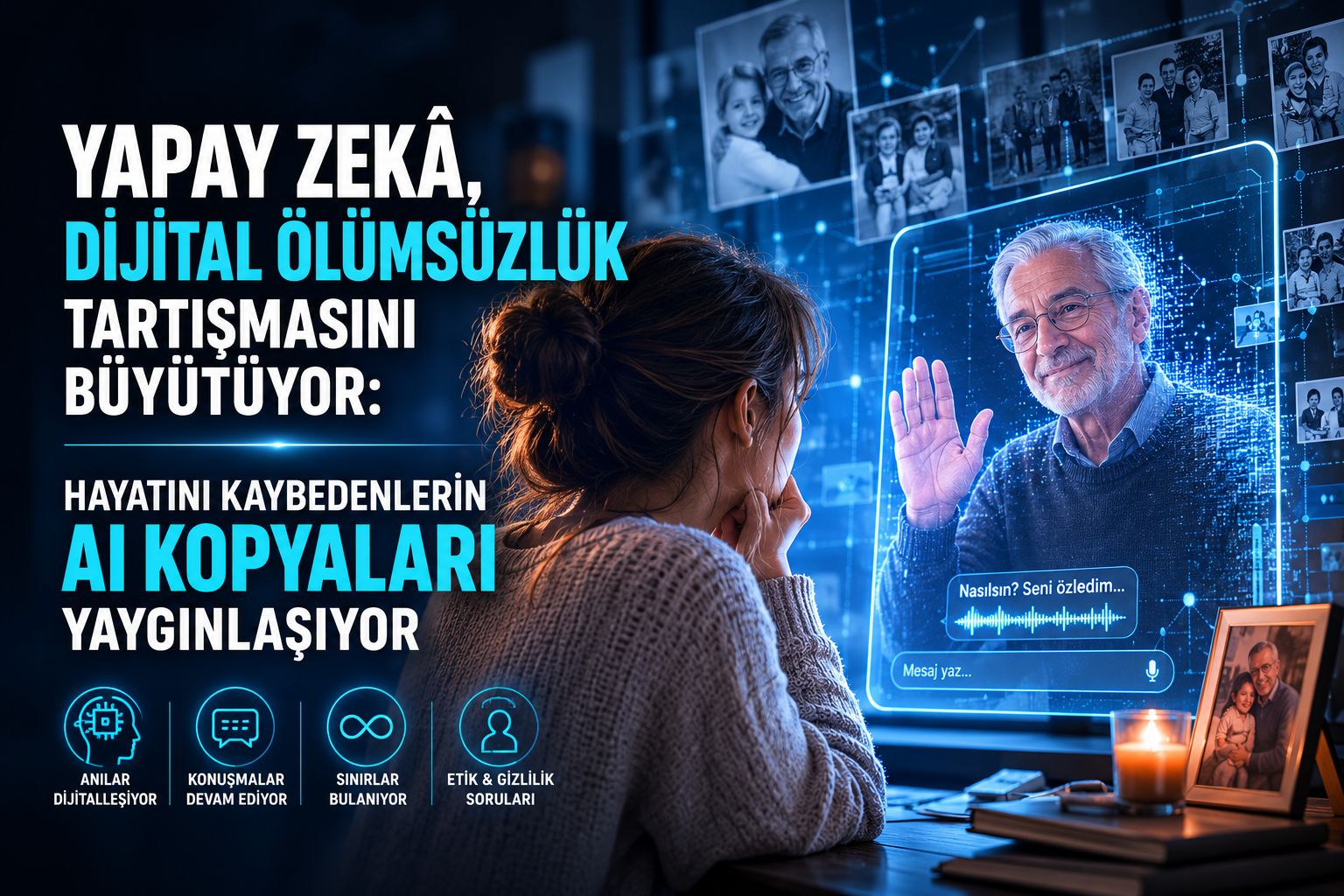 Yapay zekâ, dijital ölümsüzlük tartışmasını büyütüyor: Hayatını kaybedenlerin AI kopyaları yaygınlaşıyor
