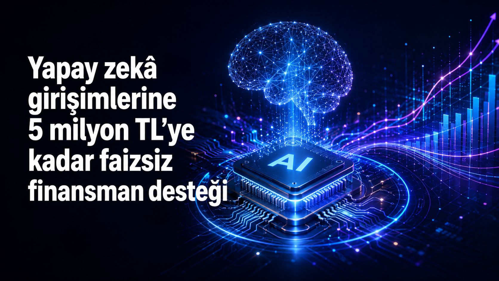 Yapay zekâ girişimlerine 5 milyon TL’ye kadar faizsiz finansman desteği